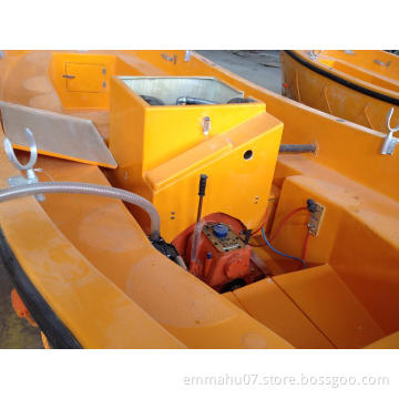 Open Life Boat 5.0m SOLAS certificate and Davit